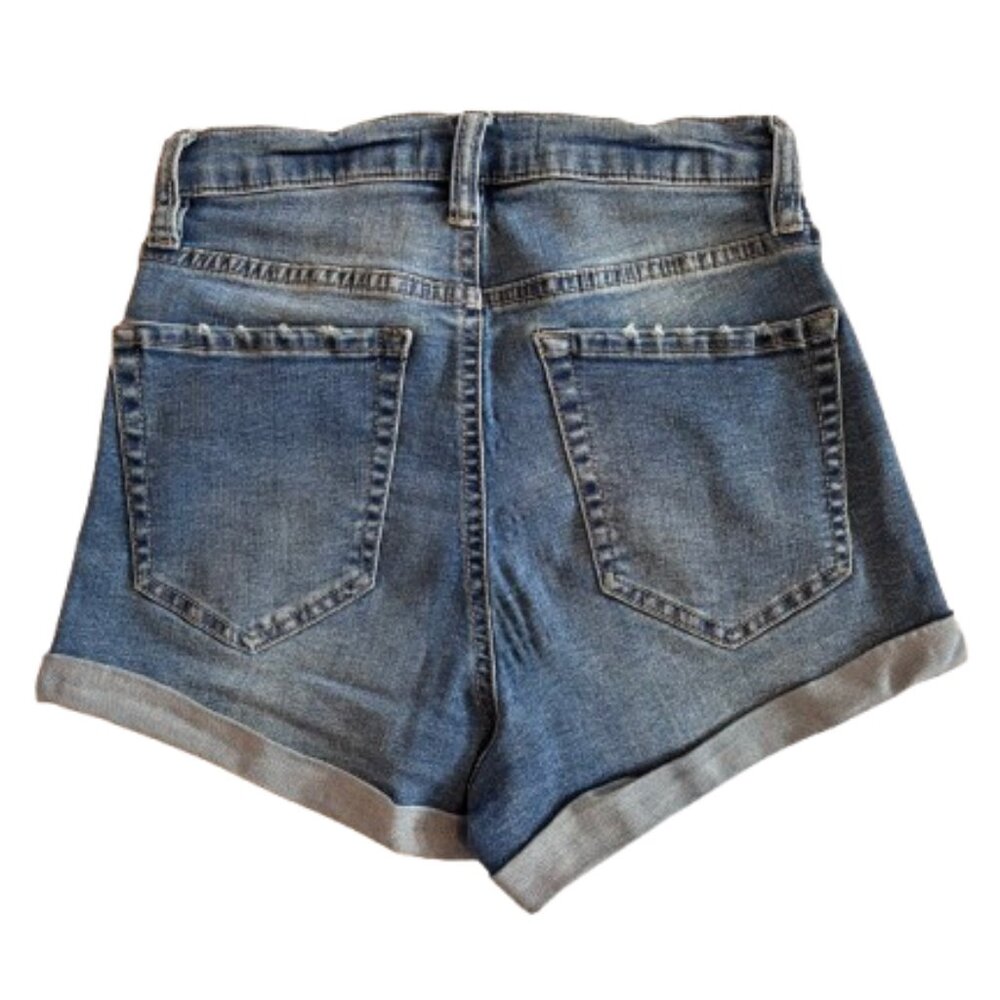 💙 Garage Ultra-High Rise Blue Jean Shorts 💙 - Picture 2 of 6